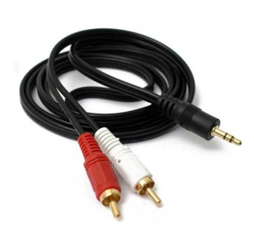Cable De Audio Plug  3.5mm A 2 Rca 1.5 Metros Emsa