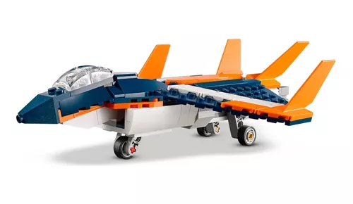 Lego Creator 31126 Avión Jet Supersónico 215 Pzs 3 En 1