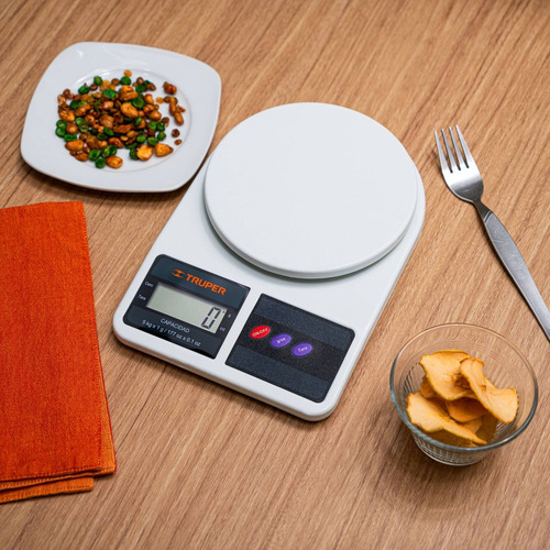 Báscula de cocina digital Truper BASE-5EP pesa hasta 5kg
