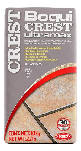  Boquicrest Ultramax Platino 10 Kg - Crest