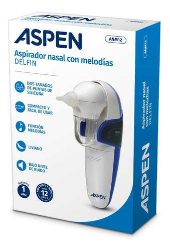Aspen Aspirador Nasal Saca Moco Automatico Anm12 Color Blanco