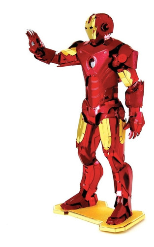 Imagen 2 de 5 de Leo Rompecabezas De Metal En 3d Iron Man, War Machine Marvel