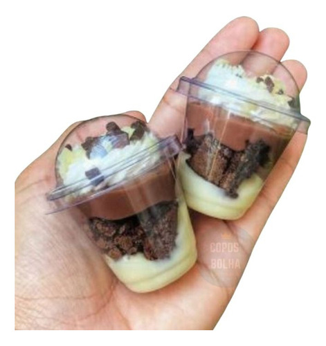 96 Uni Mini Copo Bolha 25 Ml Flip - Melhor Preço - Envio 24h