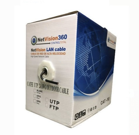 Imagen 1 de 1 de Bobina Utp Netvision Cat5 100m Outdoor