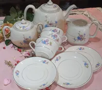Comprar Antiguo Juego De Te Reposición Loza Hartford 9 Pzas N121