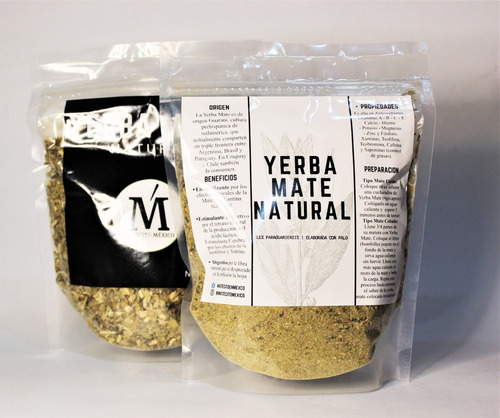 Imagen 2 de 4 de Yerba Mate Argentina Natural Con Palo | Energizante 150g