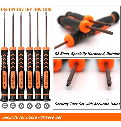 Juego De Destornilladores Torx T2-t15, Teckman 10 Piezas Des