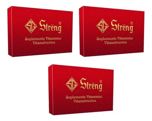 Kit 3 Streng Suplemento Vitamínico Oral 16ml volumen de la unidad 5ml Sabor Sem Sabor