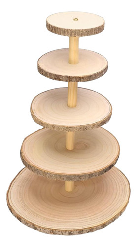 Soporte De Madera Para Cupcakes De 4 Niveles, Decoración De