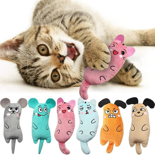 Juguete De Peluche Con Yerba Gatera Para Gato Juego Mascotas