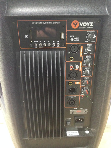Bocina Voyz 15 Amplificada 1400w, Bluetooth, Usb, Fm, Sd
