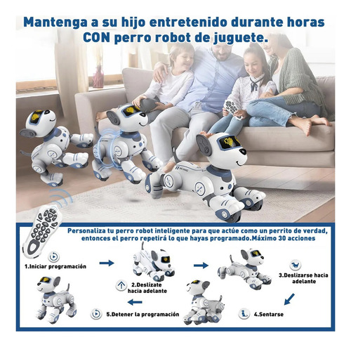 -- Perro Robot De Control Remoto Jueguete Robot Inteligente