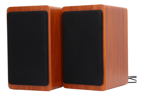 V-121 Audio Para Computadora Escritorio Altavoz Madera Hogar