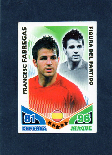 Match Attax 2010, Francesc Fabregas, España. Mira!!!!