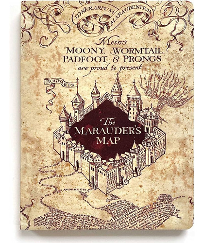 Libreta Harry Potter Mapa Del Merodeador