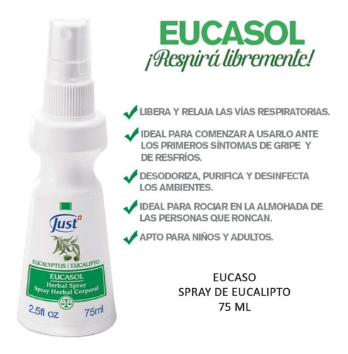 Imagen 4 de 6 de Eucasol Spray 75ml Y Crema De Tomillo 96g Swiss Just