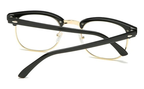 Lente Graduados Personalizados Hi Index Antireflejante Negro Mate Aro Dorado