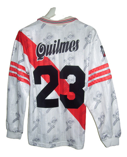 River Plate Adidas Quilmes 1996 Escuditos #23 Pablo Aimar (Usado)