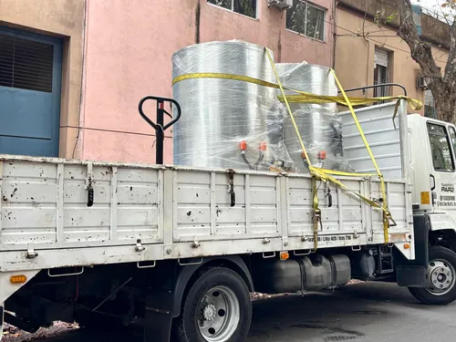 Flete Camion Mudanza Pallets Con Pala Plataforma Hidráulica