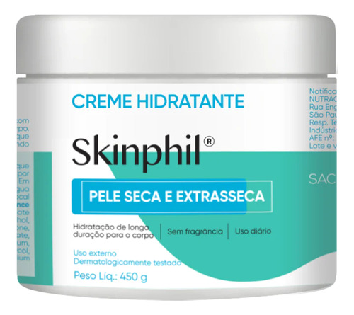 Creme Hidratante Skinphil Pele Seca Extrasseca 450g - Cimed