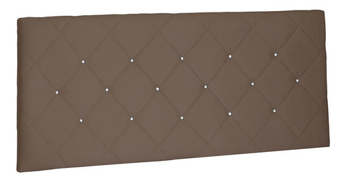 Cabeceira Painel Casal 1,40m Tânia Suede - Pallazio Cor Caramelo