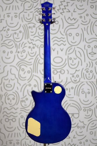 Guitarra Strinberg Les Paul Lps230 Blue Bl 2 Humbuckers Acabamento Brilhante Basswood Com Palheta Groover