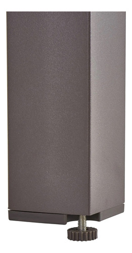 Mesa De Alumínio Extensível Marrom 6 Lugares 160x90 Cm