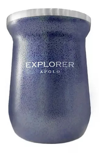 Mate Termico Explorer Clásico Acero Inoxidable 273 Ml Azul