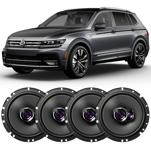 Kit 04 Alto Falante Original Pioneer Tiguan 6 200w 4 Porta