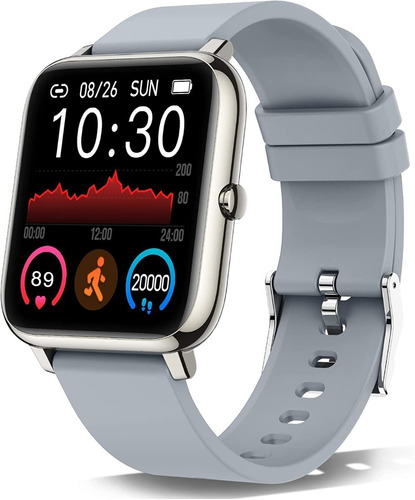 Reloj Inteligente Compatible Cn Android Smartwatch Gris 1.4 