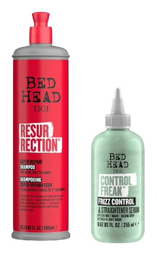 Tigi Bed Head Resurrection Shampoo 400ml + Control Freak