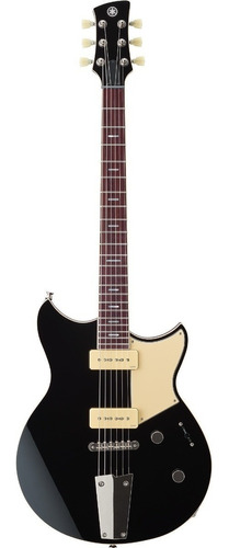 Guitarra eléctrica Yamaha Revstar Standard RSS02T chambered de caoba black poliuretano brillante con diapasón de palo de rosa