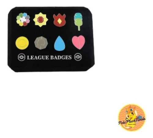 Imagen 2 de 2 de Set Medallas Pokémon Liga Kanto Nuevas