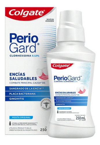 Enjuague Bucal Colgate Periogard 250 Ml Encías Saludables  