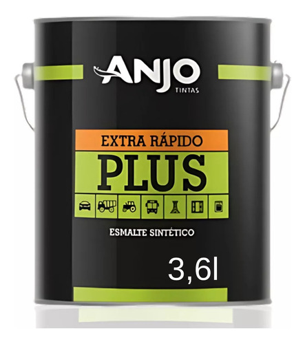 Tinta Esmalte Sintetico Plus Automotivo Anjo 3600l Cor Branco Puro Brilhante