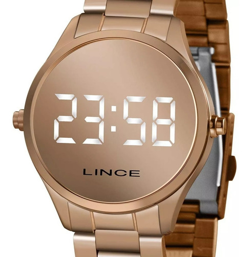 Relógio Lince Feminino Digital Rose Gold Mdr4617l Bxrx
