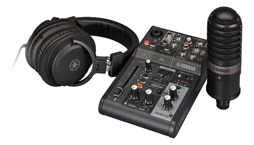 Kit Streaming Ag03mk2 Lspk B Mixer Fone E Microfone Yamaha