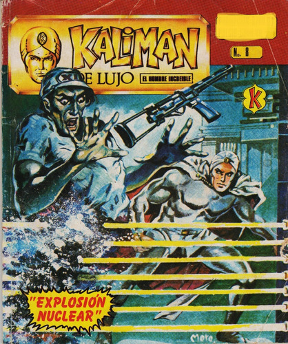 Comic Kaliman De Lujo # 8 Explosión Nuclear A Colores