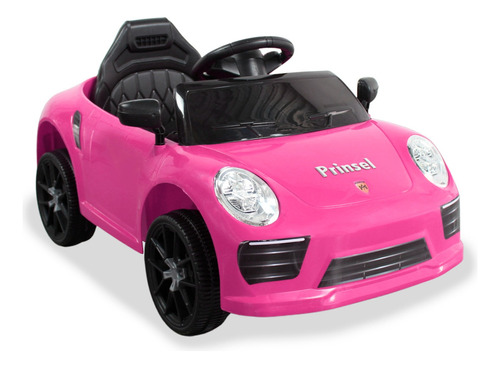 Carro Eléctrico Niño Niña Prinsel Color Rosado Voltaje Del Cargador 6v 4.5ah