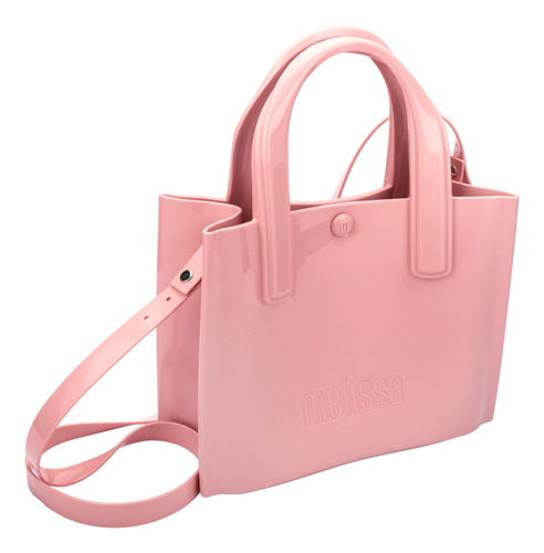 Bolsa Melissa Urban Bag Tote Moda Feminina Cor Rosa