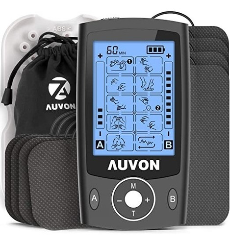 Electroestimulador Muscular Tens 20 Modos Negro