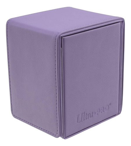 Ultra Pro Alcove Flip Lila Magnético Tipo Cuero Deck Box