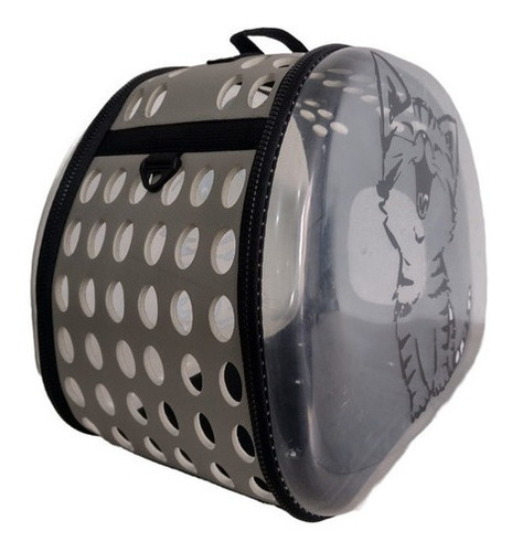 Imagen 3 de 4 de Maleta Morral Cargador Maletín Guacal Mascota Transparente