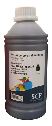 Tinta Dye Scp 1 Litro Sistemas Continuos Universal