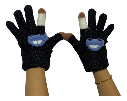 Guante Lana Brillante Térmico Para Niños Gloves