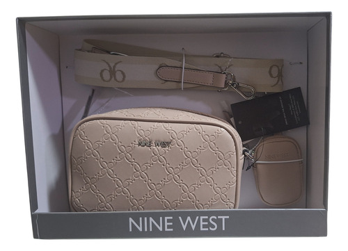 Nine West Crossbody En Kit Con Caja Y Monedero Original