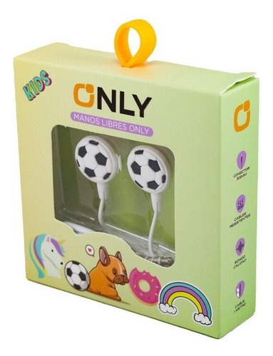 Auricular Infantil Manos Libres Only Mod35 Mini Plug 3,5mm Color Futbol