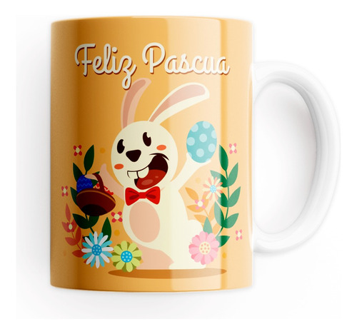 Tazón Taza Personalizada Feliz Pascua Vol1.