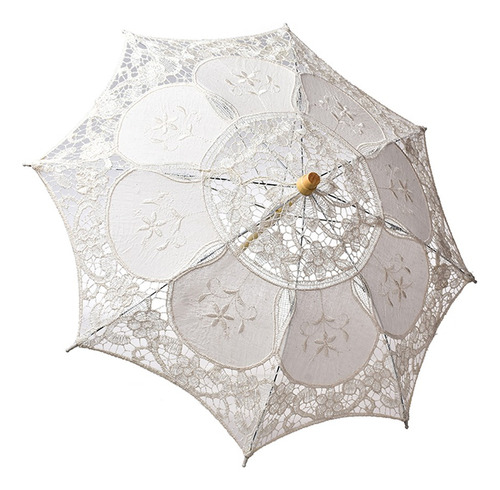 Sombrilla Bordada En Forma De J Lace Para Bodas Y Novias 719
