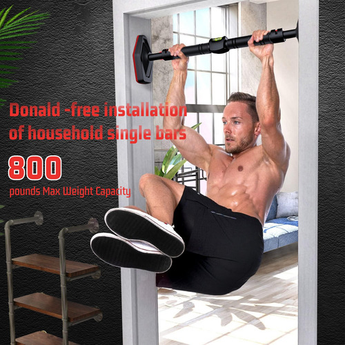 Barra Dominada De Puerta Pared Ajustable Abdominal Gym Casa